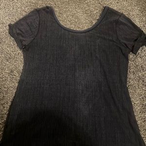 Lululemon reverse me short sleeve top size 6 blue print mint condition